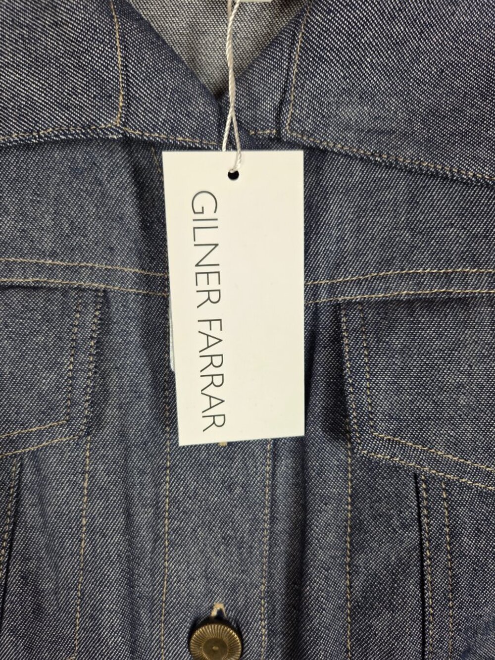 Gilner Farrar Livia Denim Mini Dress Size 8 Blue - Picture 8 of 14